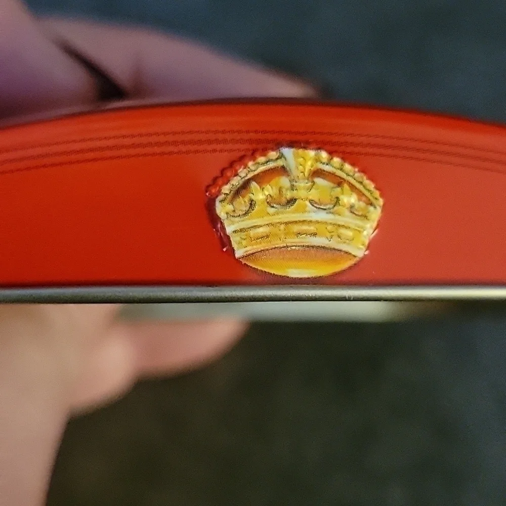 Vintage Churchill's Red Kiosk Telephone Booth Collectible Bank Tin